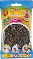 Hama Beads 207-12 Bag 1000 Beads Brown
