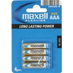 Maxell Battery Alkaline LR-03 AAA 4-Pack Wegwerpbatterij