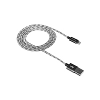 Canyon CNE-CFI3DG Lightning-kabel 1 m Zwart, Zilver