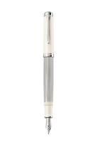 Pelikan Souverän® 405 stylo-plume Système de reservoir rechargeable Argent, Blanc 1 pièce(s)
