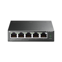 TP-Link TL-SF1005LP łącza sieciowe Nie zarządzany Fast Ethernet (10/100) Obsługa PoE Czarny