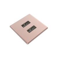 Kondator 935-PM31C toma de corriente 2 x USB A Rosa