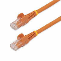 StarTech.com Câble réseau Cat6 Gigabit UTP sans crochet de 3m - Cordon Ethernet RJ45 anti-accroc - M/M - Orange