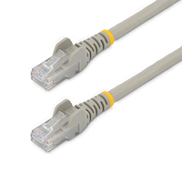 StarTech.com 3 ft. CAT6 Ethernet cable - 10 Pack - ETL Verified - Gray CAT6 Patch Cord - Snagless RJ45 Connectors - 24 AWG Copper Wire - UTP Ethernet Cable