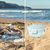 Hama Xavax | Fiambrera de 3 compartimentos con cubiertos de 1,4L (Recipiente reutilizable, Tenedor incluido, Apto para microondas, Cierre seguro), Color Azul pastel