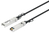 Intellinet 508391 cable de fibra optica 1 m SFP+ Negro, Plata