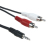 Schwaiger TFS1015 533 audio kabel 1,5 m 3.5mm 2 x RCA Zwart