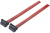Tecline SATA III 0.5m câble SATA 0,5 m SATA 7-pin Noir, Rouge