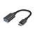 Veho VCL-220-USBCA USB Kabel 0,15 m USB 3.2 Gen 1 (3.1 Gen 1) USB C USB A Schwarz