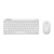 Trust Lyra billentyűzet Egér mellékelve RF vezeték nélküli + Bluetooth QWERTY Amerikai angol Fehér