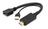 Gembird A-HDMIM-DPF-01 câble vidéo et adaptateur 0,1 m HDMI Type A (Standard) DisplayPort + USB Type-A Noir