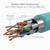 StarTech.com 7.5 m CAT6a Patch Cable - Shielded (STP) - 100% Copper Wire - Snagless Connector - Aqua