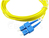BlueOptics 047202G512000007.5M Glasfaserkabel 7,5 m 2x LC 2x SC LC/APC G.657.A1 Gelb