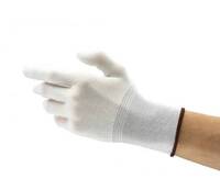 Ansell Mehrzweckhandschuh HyFlex® 11-300 (ex Monysoft 1), Gr. 9, weiß, Nylon, unbeschichtet, Strickbund, CE Kat. I, anti