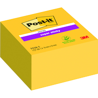 Kostka samoprzylepna POST-IT® Super Sticky (2028-S), 76x76mm, 1x350 kart., ultra żółta