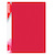 Teczka ofertowa OFFICE PRODUCTS, PP, A4, 520mikr., 10 koszulek, czerwona