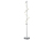 Spiralförmige LED Stehleuchte SYDNEY, H. 162 cm, Chrom, Fußdimmer, 20W LED