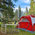 Relaxdays Campingtisch Set, klappbar, 4 Stühle, Klapptisch Camping, höhenverstellbar, 120 x 60 cm, Alu, MDF, silber/grau