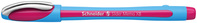 Kugelschreiber Slider Memo XB, Kappenmodell, pink, Schaftfarbe: cyan-pink