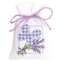 Counted Cross Stitch Kit: Gift Bag: Lavender Butterfly