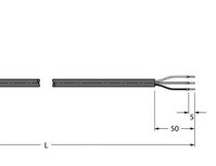 Ventilsteckverbinder Bauform A VAS22-L80E-5/TXL