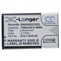 Rechargeable battery for Garmin 010-01055-15, 010-11935-00, 1200mAh