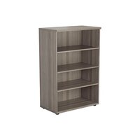 Jemini 1200 Wooden Bookcase 450mm Depth Grey Oak KF810346
