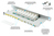 Patchpanel 10" Cat. 6, 8-Port, 0,5 HE, STP geschirmt, werkzeugloses Öffnen, Lichtgrau (RAL7035), Goo