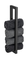 WENKO Handtuchhalter Reitani Schwarz matt, aus lackiertem Stahl