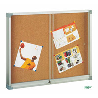 Vitrina de corcho con puertas 100x150 cm