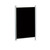 Tablero de corcho tapizado color negro 90x150 cm