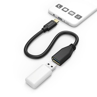 Hama Átalakító - 201605 (USB adapter, 1xUSB-C, OTG, 0,15m, fekete)