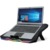 Rampage Notebook Hűtőpad 17,3"-ig - AD-RC8 SHOWY (fém rács; RGB, 1x18cm, USB port, állítható döntési magasság)