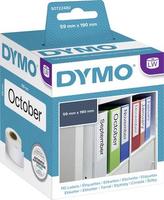 DYMO Etikett tekercs 99019 S0722480 59 x 190 mm Papír Fehér 110 db Véglegesen tapadó Mappa etikett