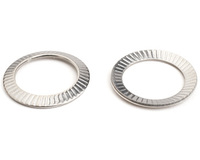M8 SCHNORR LOCKING WASHER 'VS' TYPE A1 STAINLESS STEEL