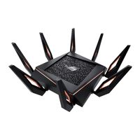 GT-AX11000 AIMESH Rapture GT-AX11000, Wi-Fi 5 (802.11ac), Tri-band (2.4 GHz / 5 GHz / 5 GHz), Ethernet LAN, Black, Tabletop Wireless Routers