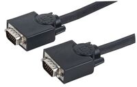 SVGA Monitor Cable Black HD15 Male / HD15 Male with Ferrite Cores, 20 m (65 ft.), Black