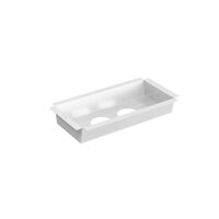 Tray for 2 Powerdot, for 300 , mm covers, White ,