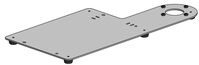 Freestanding peripheral plate (for one pole) for Samsung Kiosk Systems