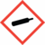 Gefahrenpiktogramm - Rot/Schwarz, 3.7 x 3.7 cm, Polyesterfolie, Selbstklebend