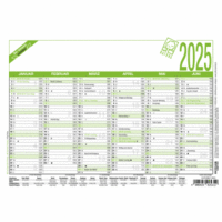 Arbeitstagekalender 904 A5 21x14,8cm Recycling 2025