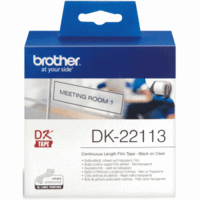 DK-Endlos-Etiketten 62mm x 15,24m Folie transparent
