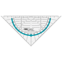 Geometrie-Dreieck 16cm glasklar bruchfest
