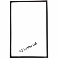 Infotasche magnetisch Letter US A3 294x447mm schwarz VE 5 Stück