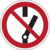 Sicherheitskennzeichnung - Schalten verboten, Rot/Schwarz, 10 cm, Kunststoff