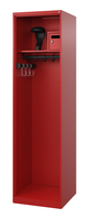 C+P Feuerwehrspind Evolo, Modell FLEXO, 1 Abteil, H1850B500T500 mm, Feuerrot