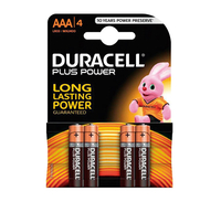 PACK 4 PILAS DURACELL PLUS POWER AAA LR03
