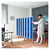 Flexible Faltwand Raumteiler Sichtschutz Therapie Praxis, 6-flügelig 165x180 cm, Blau