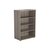 Jemini Wooden Bookcase 800x450x1200mm Grey Oak KF810346