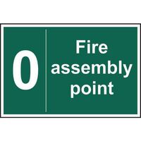 Fire Assembly Point 0 Sign